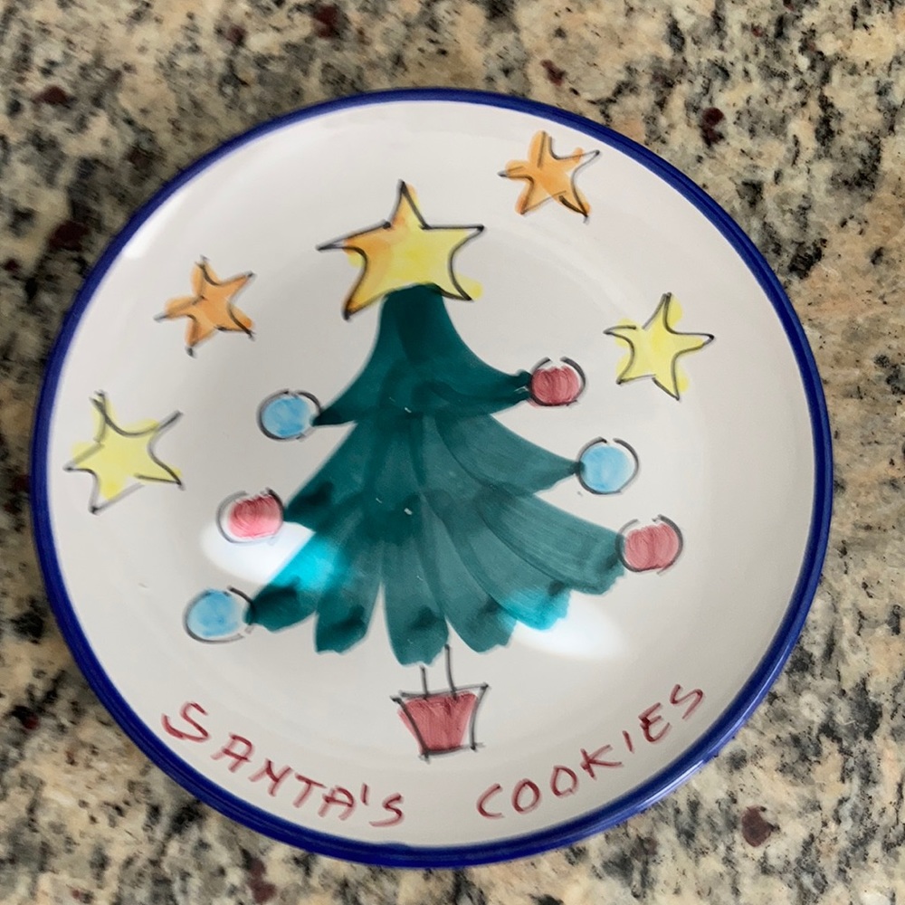 Vietri Santa’s Cookies plate